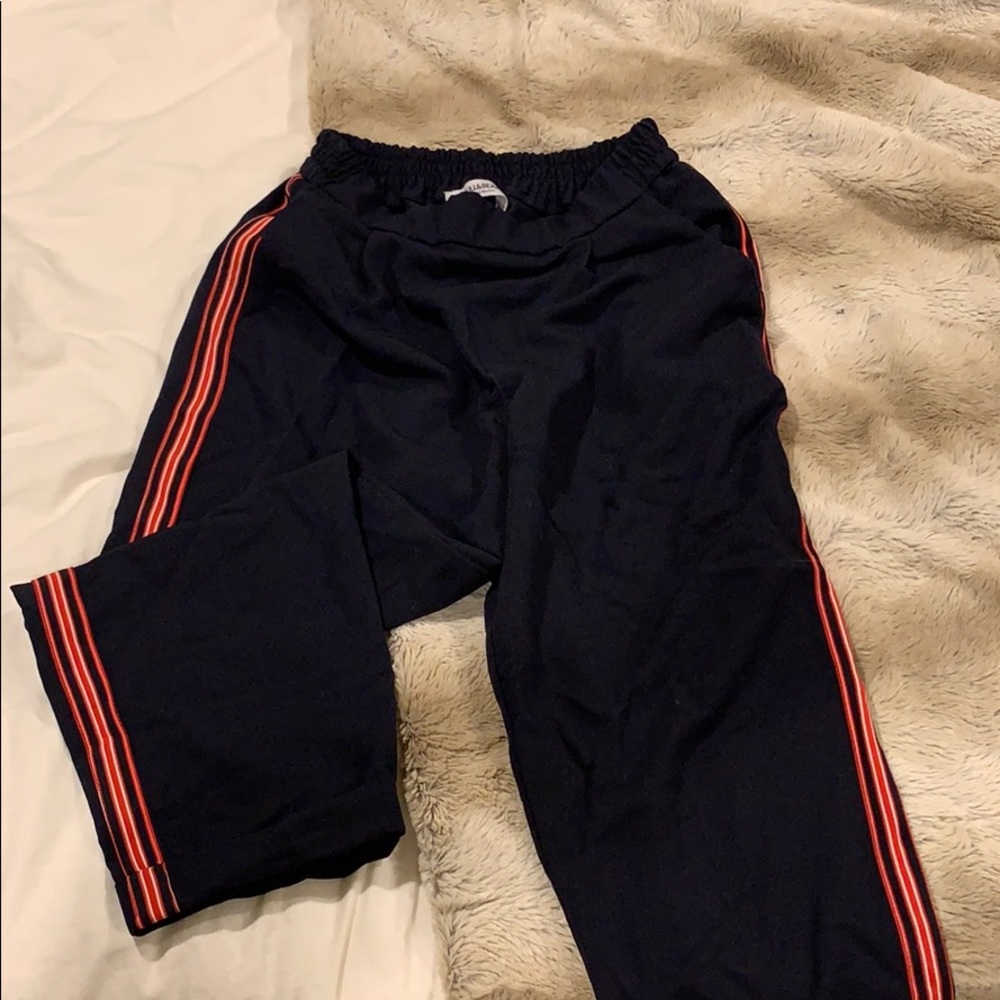 Pull&Bear soft pant in navy blue